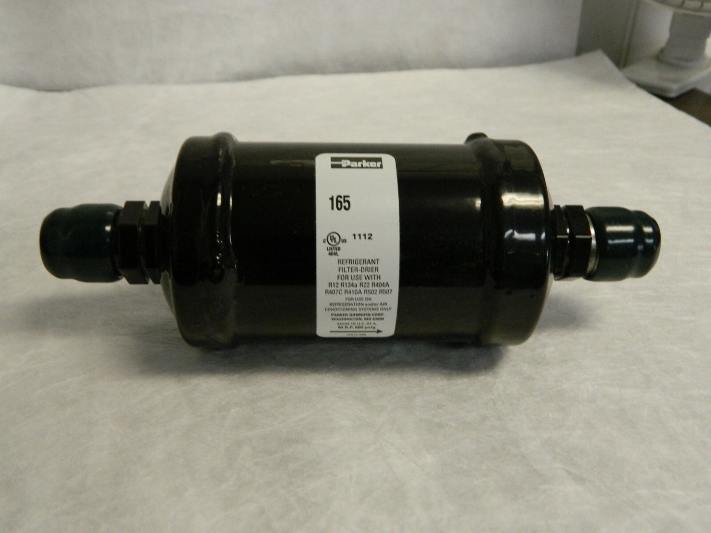 Parker Refrigeration Liquid Line Filter 5/8" Conn. 2-1/2" D 6.3"