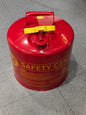 Eagle Safety Can: 5 gal, Steel 13-1/2" High, 12-1/2" Dia, Red UI50S