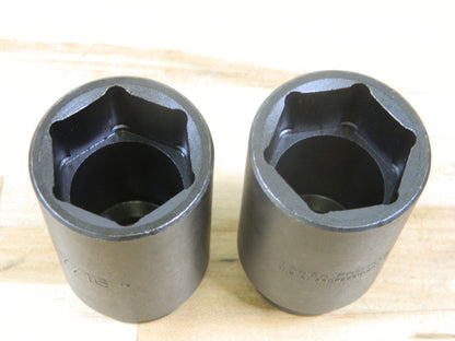 PROTO Impact Socket: 1/2" Drive 6-Point, 3-1/2" OAL Size 1-7/16" Qty 2 J7346H