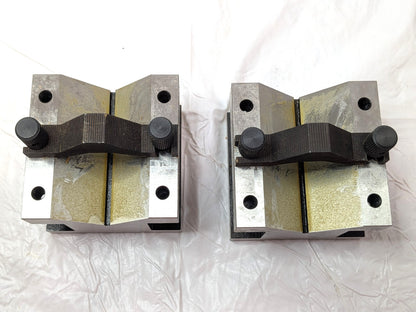 Hardened Steel V-Block Set 2-9/16" Max Capacity 90° Angle 06493225