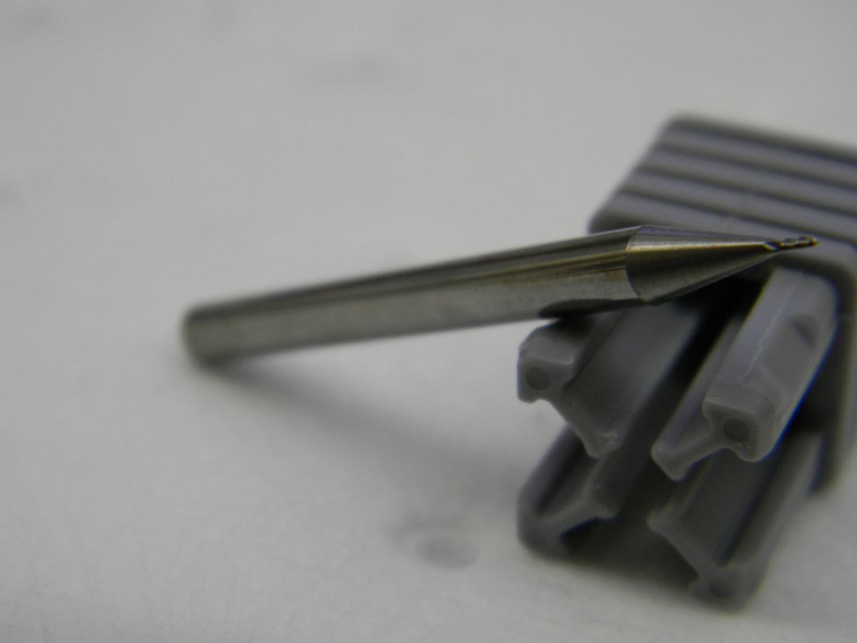 HARVEY TOOL 0.019 Diam, 0.057 LOC 4FL Solid Carbide Ball End Mill  QTY 4 74319