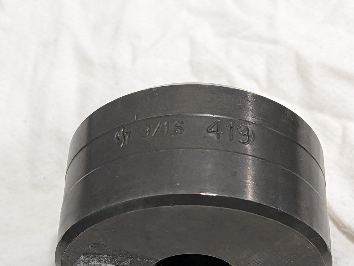 CLEVELAND STEEL TOOL 9/16 Inch Diameter Round Ironworker Die 41918
