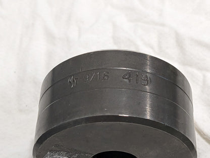 CLEVELAND STEEL TOOL 9/16 Inch Diameter Round Ironworker Die 41918