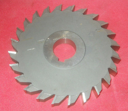 Precision 6" x 5/8" x 1-1/4" HSS Arbor Straight Side Milling Cutt