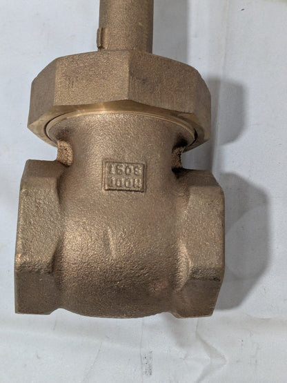 Milwaukee Gate Valve: Gate, 1-1/2" Pipe, Threaded (NPT), Bronze 1151-112