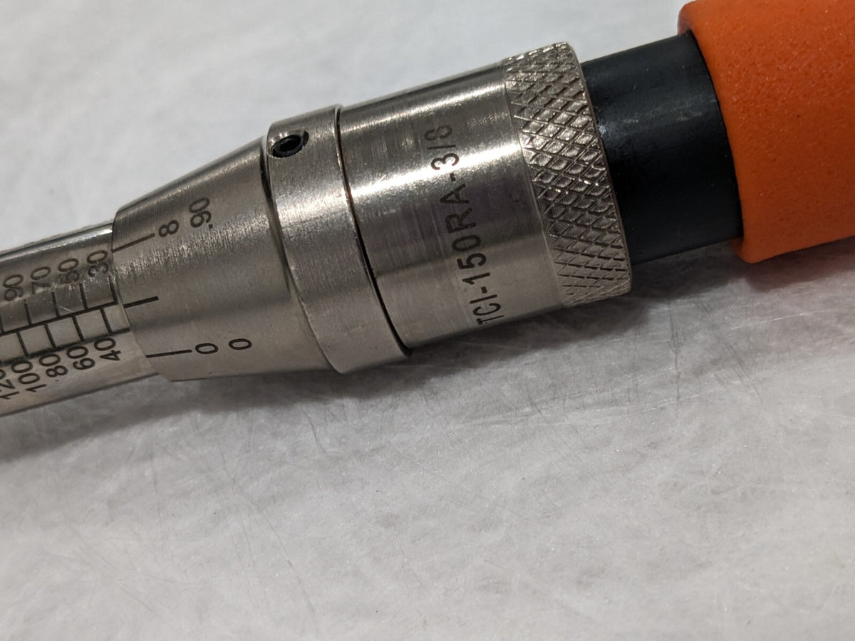 Utica Ratchet Head Torque Wrench TCI-150RA-3/8 USED