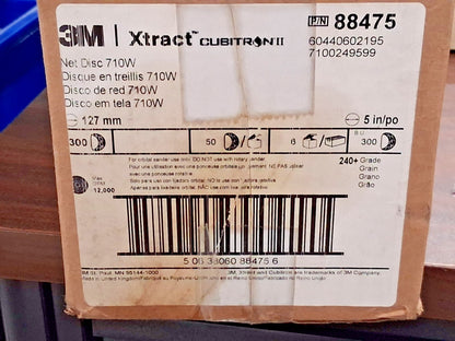 3M Coated Ceramic Hook & Loop Discs QTY50 5" Dia 240 Grit 7100249599