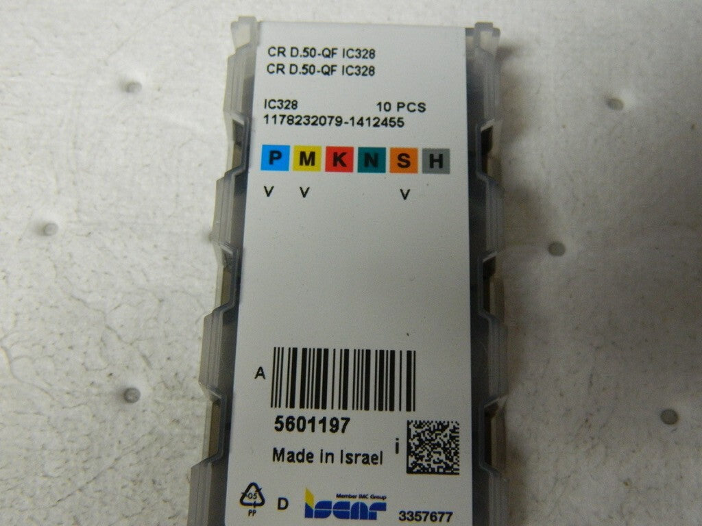Iscar CR D.50-QF Carbide Ball Nose Profiling Insert IC328 Pack  Of 10