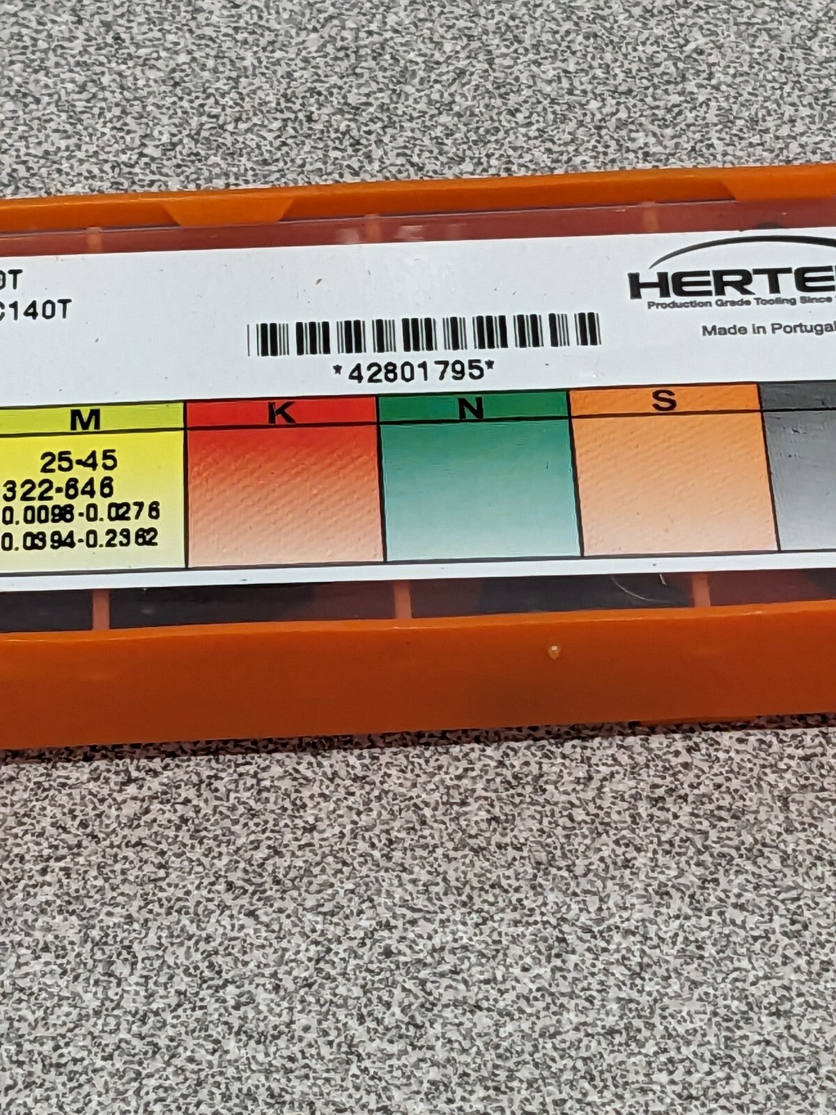 HERTEL Turning Insert: TNMG 333L12 HC140T, Solid Carbide Qty 10 42801795