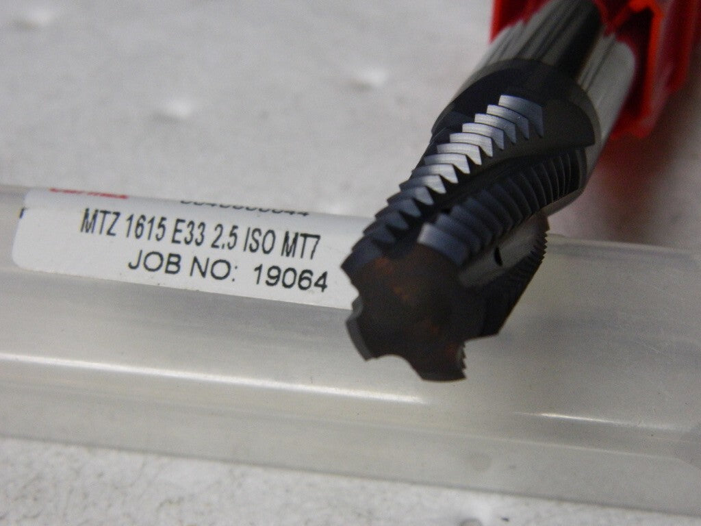 Carmex  Carbide Threadmill | MTB1615E33 2.5 ISO MT7 | 2.5 ISO Thread Form