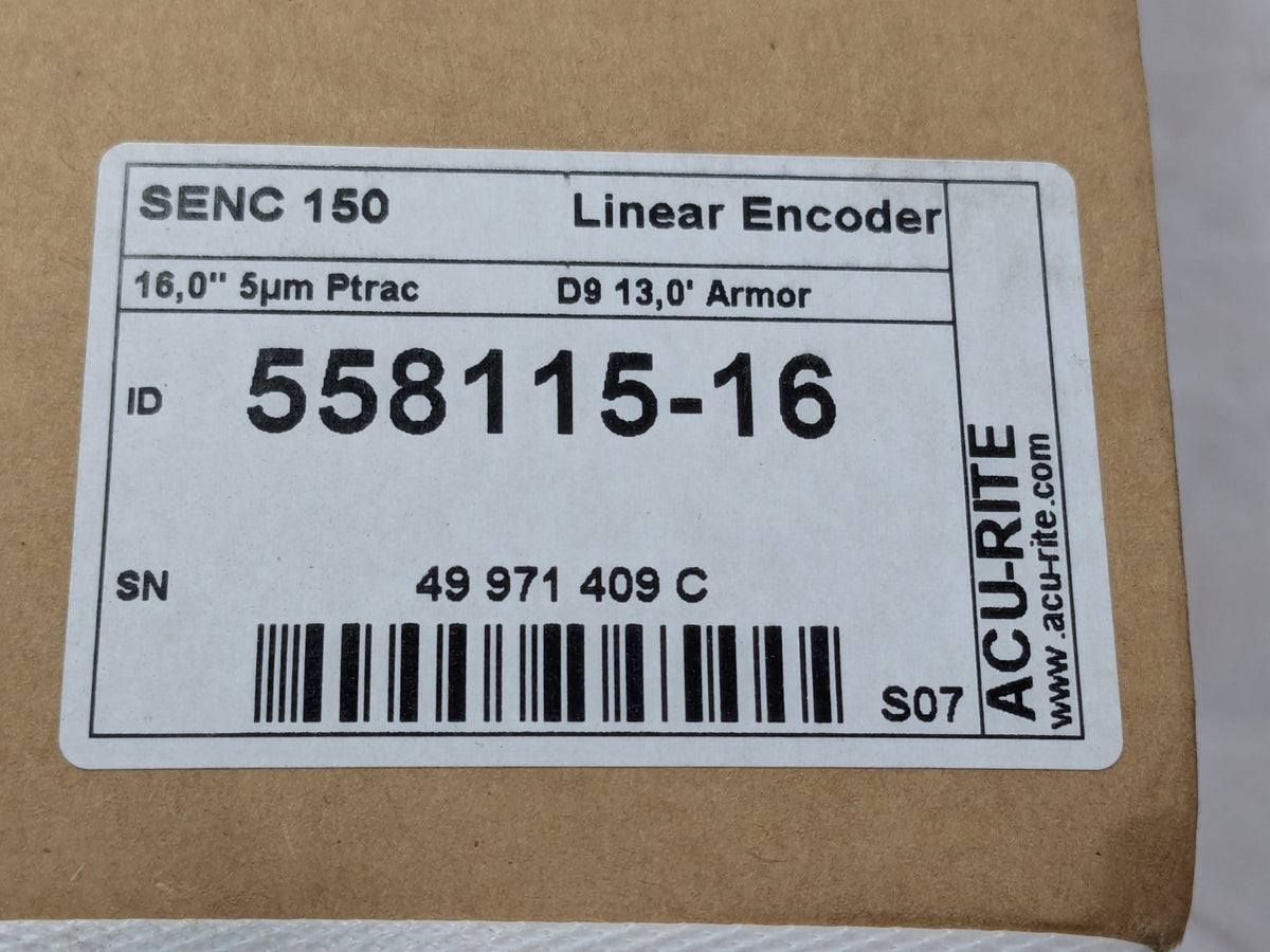 Acu-Rite DRO Linear Scale 167" Max Measuring 0.000200" Resolution 558115-16