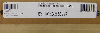 Irwin Welded Band Saw Blade 16' L x 1-1/4" W x 0.042" Thick 5 to