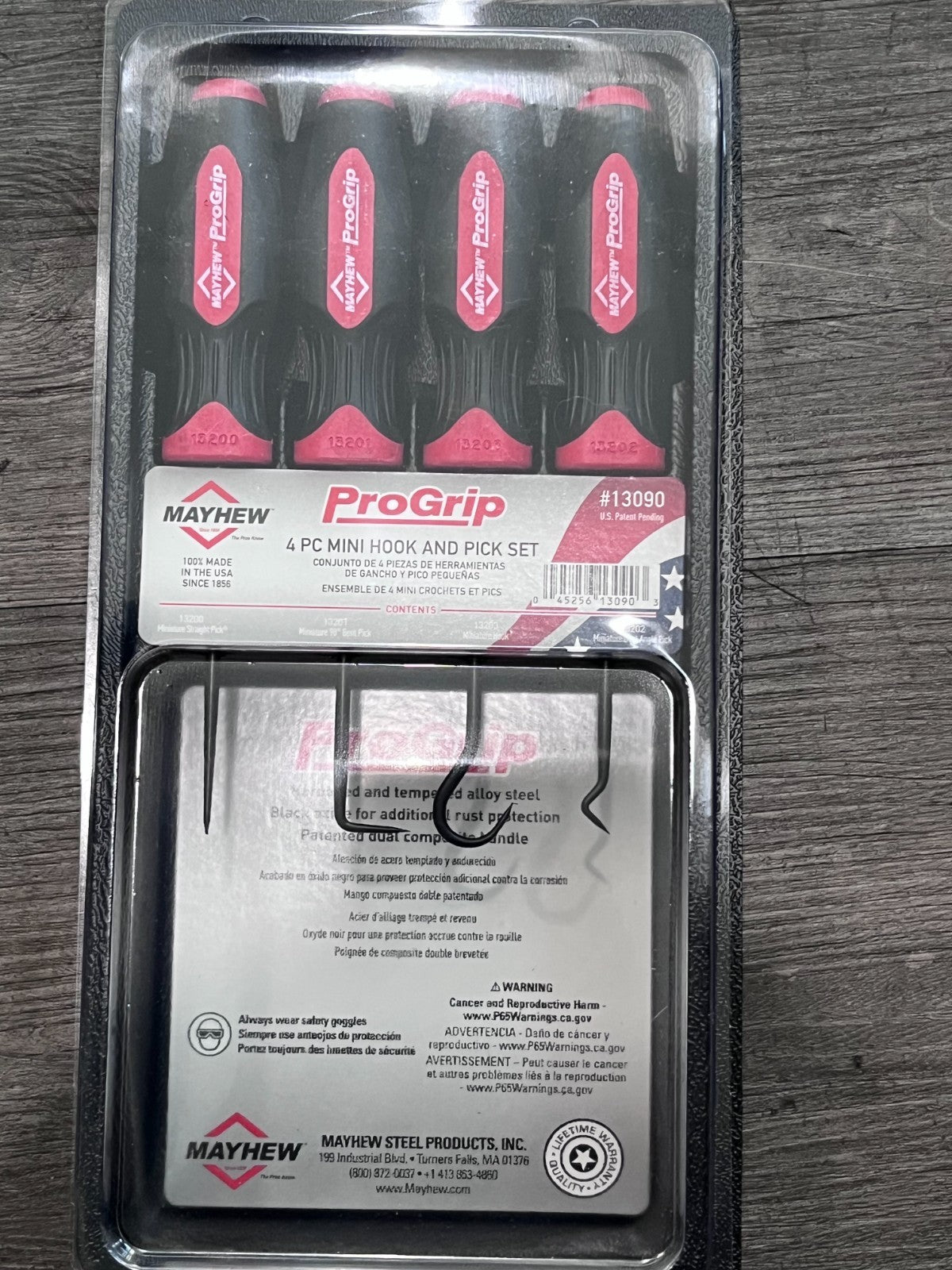 Mayhew 13090 4 Piece Hook &amp; Pick Set, Dual Composite