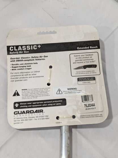 GuardAir Safety Air Gun 24.00" Aluminum OSHA 1/4" FNPT 75LJ024AA