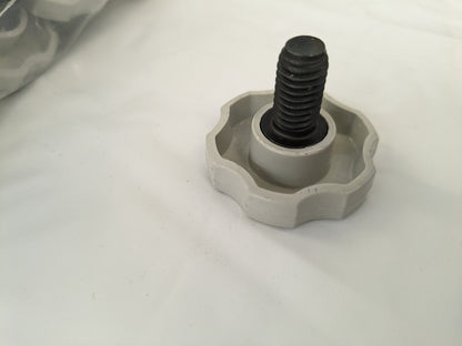 100 Pack 3/8-16 Rosette Shoulder Steel Thumb Screw 1-1/2" OAL, 1-1/2" Head Diam