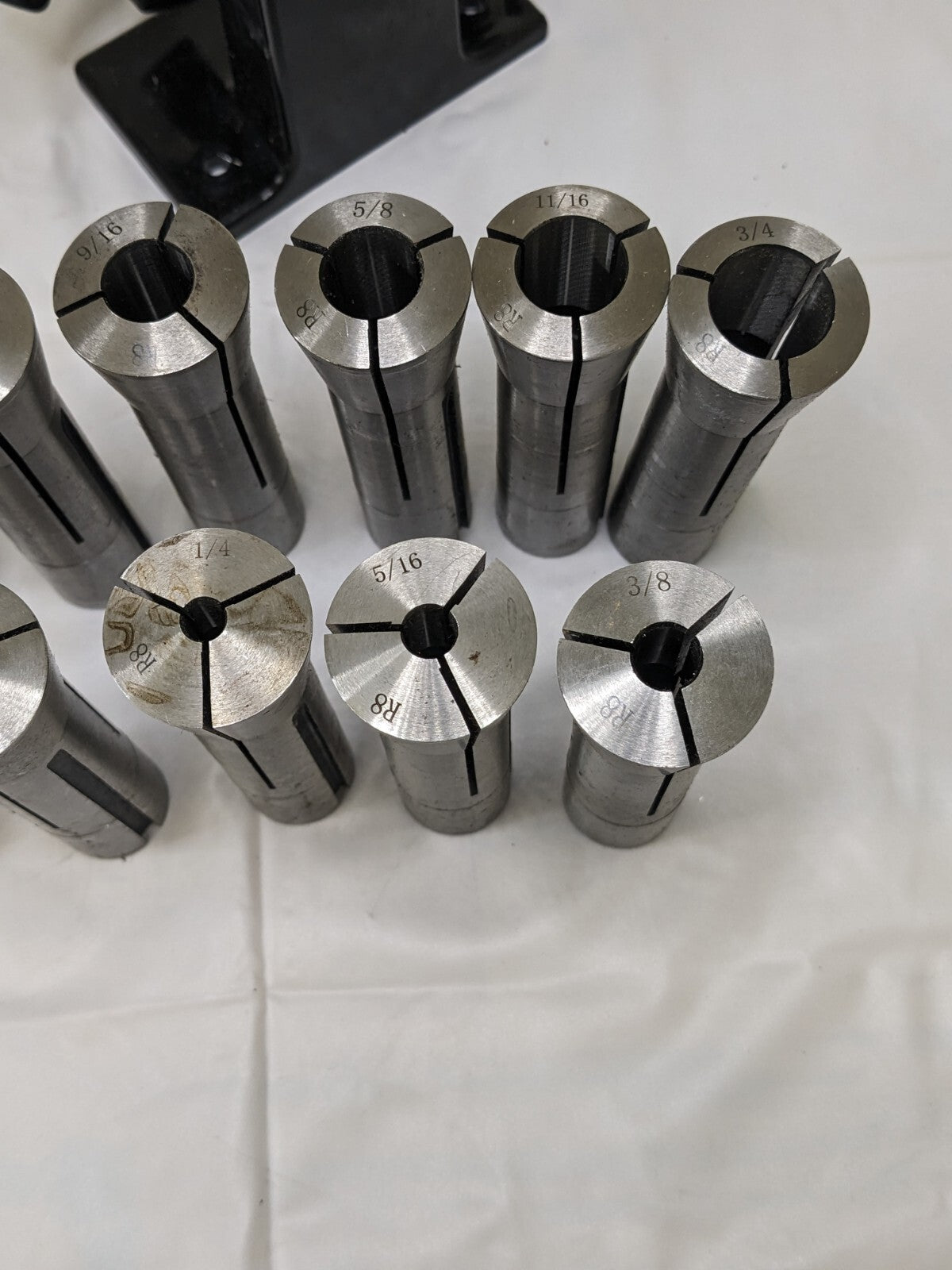 Collet Set: 11 Pc, 1/8 to 3/4″ Capacity Includes Turn Rack 09751942