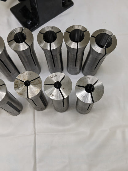 Collet Set: 11 Pc, 1/8 to 3/4″ Capacity Includes Turn Rack 09751942