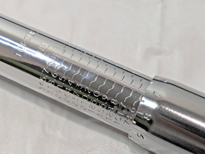 Proto 1/2" Drive Micrometer Torque Wrench w/Certificate 50 to 250 Ft/Lb J6014C
