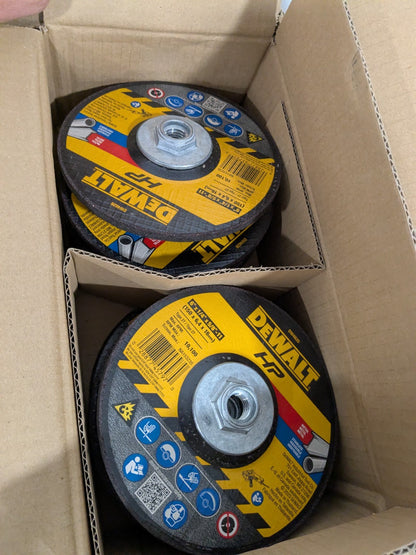 DeWALT Depressed-Center Wheel: 6" Dia, 1/4" Thick, 5/8-11 Hole Qty 10 DW4626