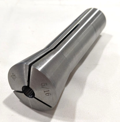 R8 Round Collet  5/16" Bore  7/16-20 Drawbar Thread  Steel  231-4720