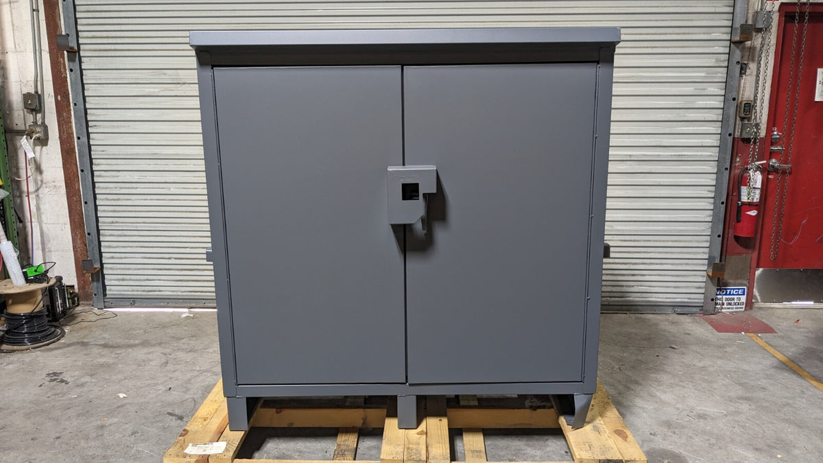 Durham Heavy Duty Job Site Storage Cabinet 3-Shelf 64 x 24 x 62 Scratch N Dent