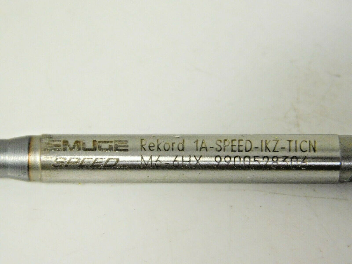 Emuge Cobalt Straight Flute Machine Tap Rekord A 6HX M6x1.00 3FL B3159401.0060