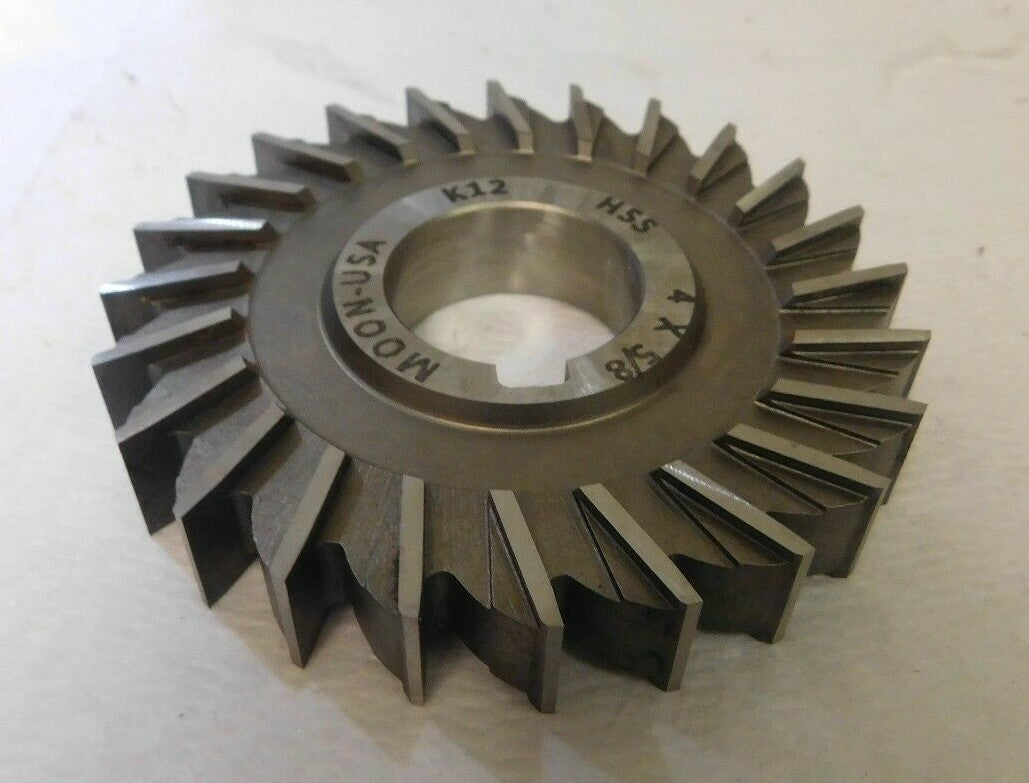 Moon Cutter Side Milling Cutter 4" Dia x 5/8" W HSS 24 Teeth SM4625-1