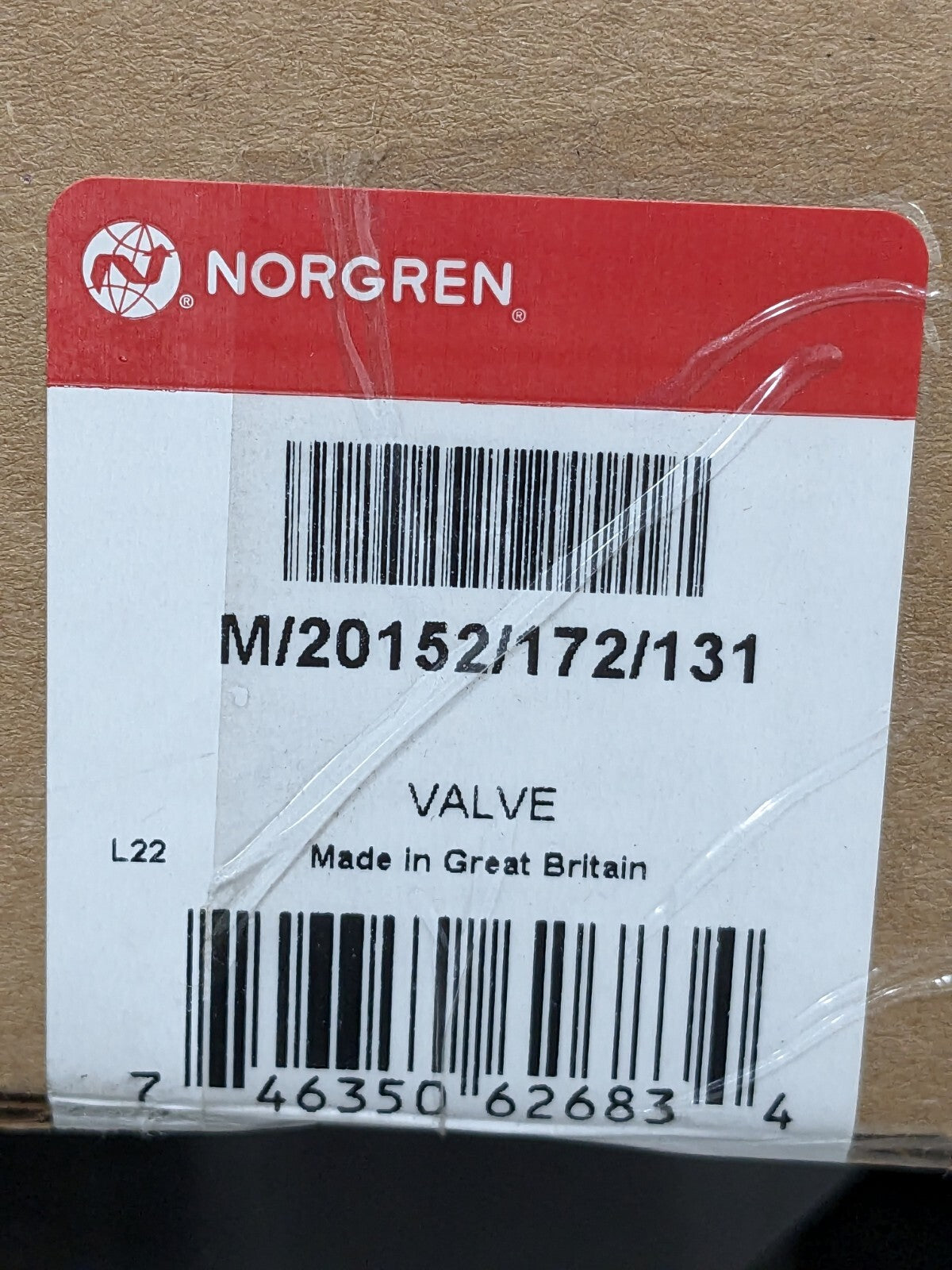 Norgren VALVE, G1/4 PORT LINE MTG M/20152/172/131