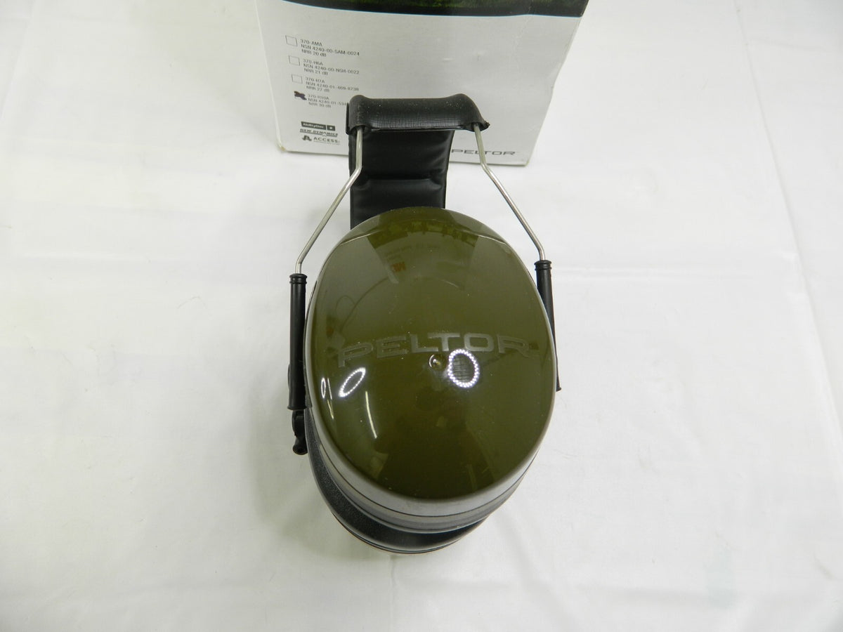 3M Over The Head Earmuff OD Green Peltor NRR 30dB 370-H10A