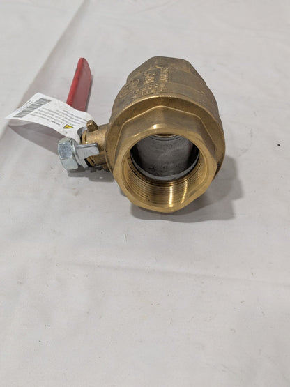 Full-Port Ball Valve: 1-1/2" Pipe, Full Port, Brass, 600 WOG  TXN150