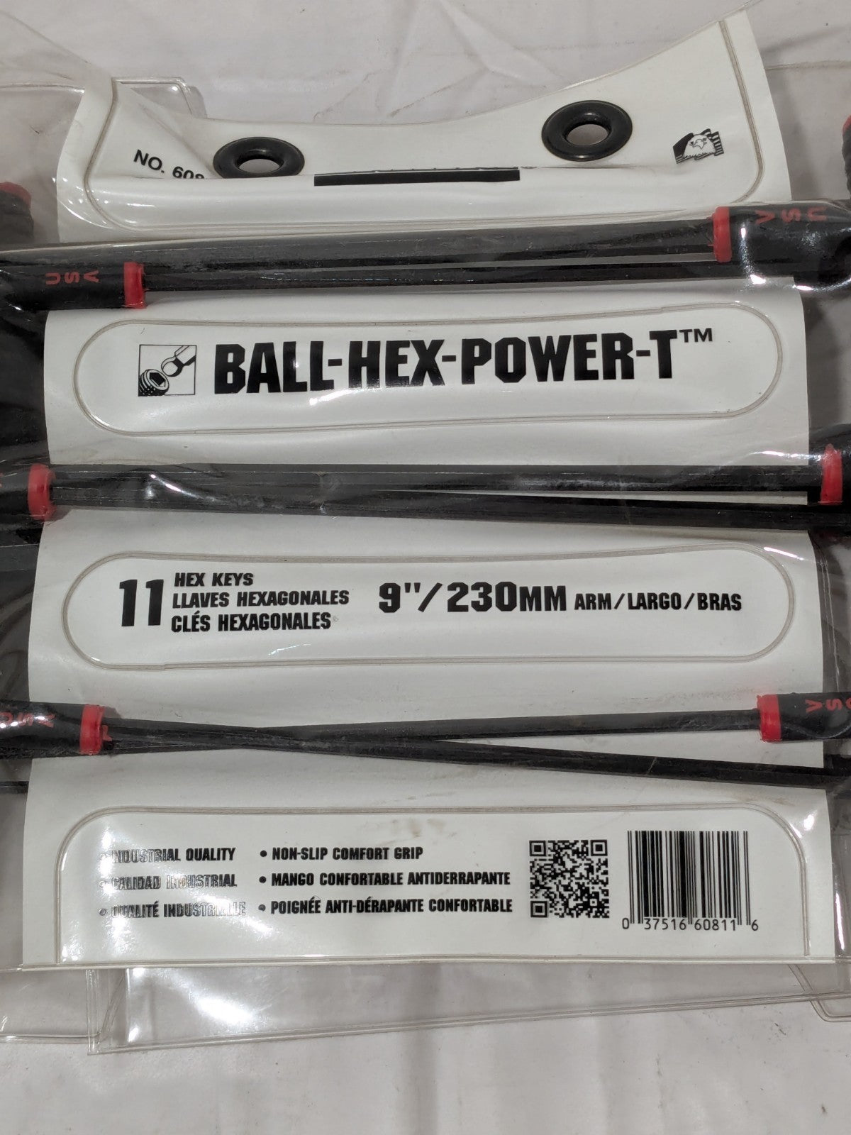 EKLIND 11 Piece T-Handle Ball End Hex Key Set 60811
