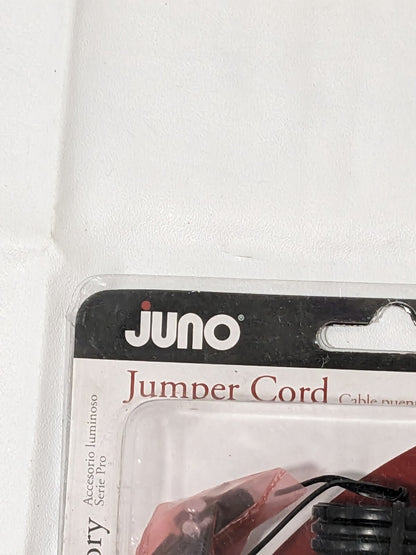 Juno Pro-Series 3-Wire Grounded 17" Jumper Cord Accessory, Black JC3-17-BL