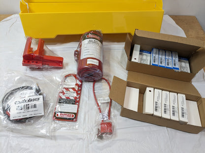 PRO-SAFE Electrical & Valve Lockout Station Polycarbonate BD-B1100 BROKEN CASE