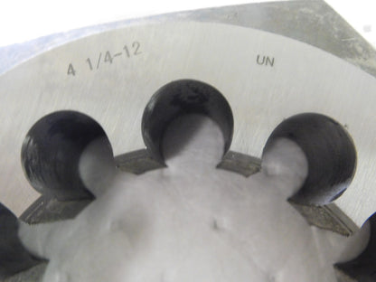 Interstate Hex Rethreading Die 7 Dia 4-1/4-12 UN RH 2-3/8 Thickness 365-4125