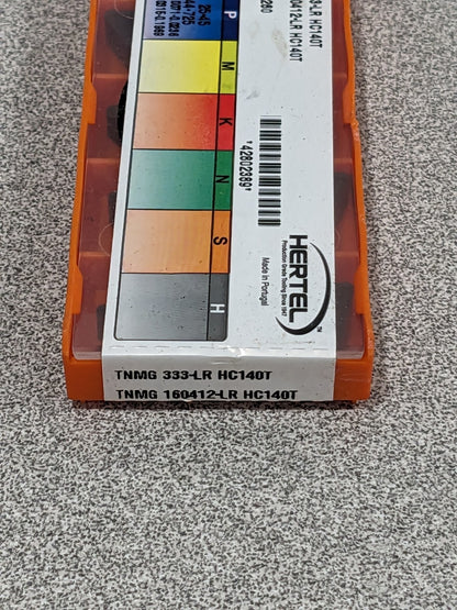 HERTEL Turning Insert: TNMG 333LR HC140T, Solid Carbide Qty 10 42802389