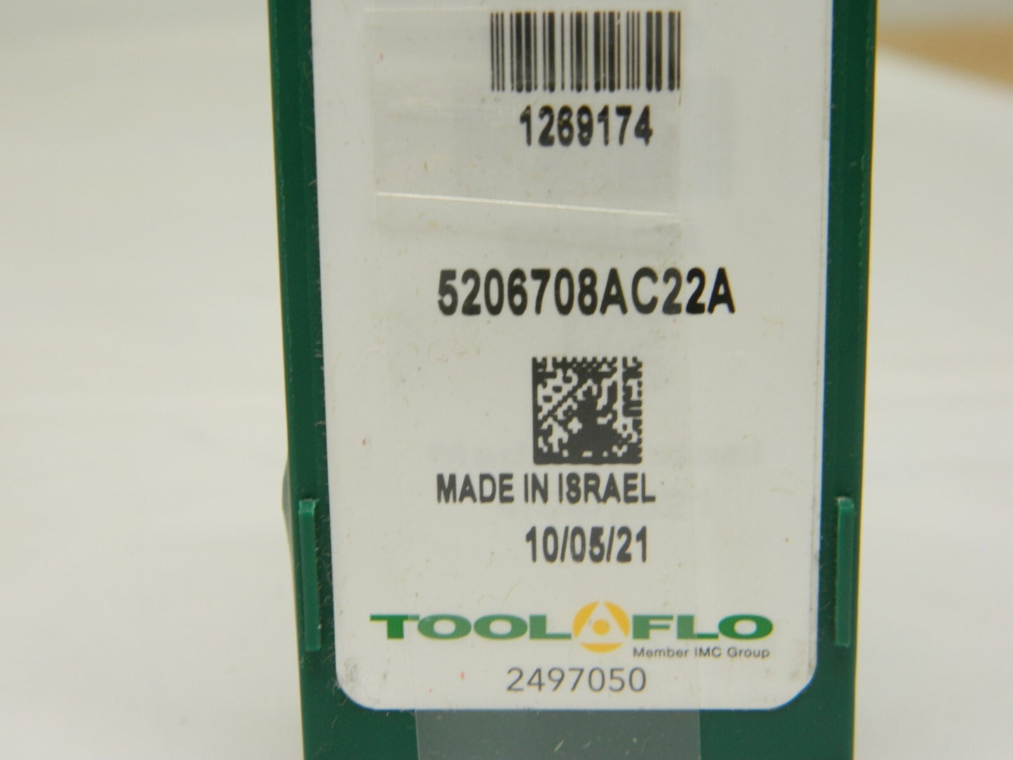 Tool-Flo Carbide Laydown Threading Insert 27ER8UN2M AC22A Qty 5 1269174