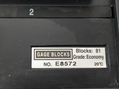 SPI 81 Piece Gage Block Set 0.05 to 4'' Range Economy Grade 30-912-0