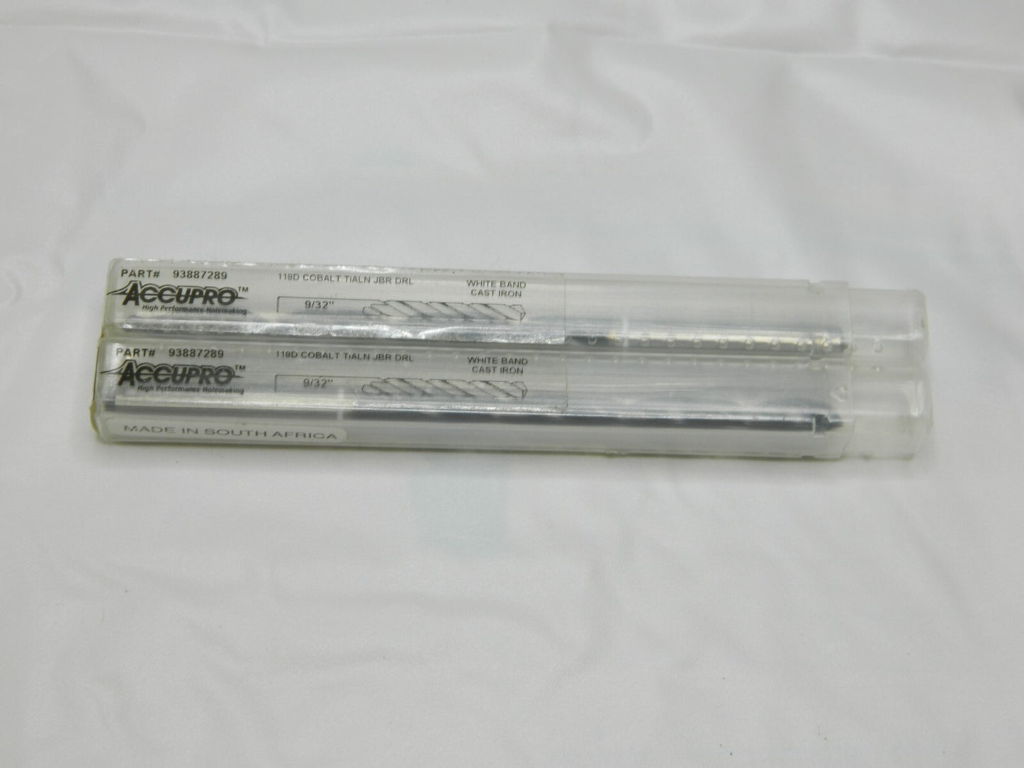 ACCUPRO Jobber Length Drill Bit: 9/32" Dia, 118 °, Cobalt Qty 2 93887289