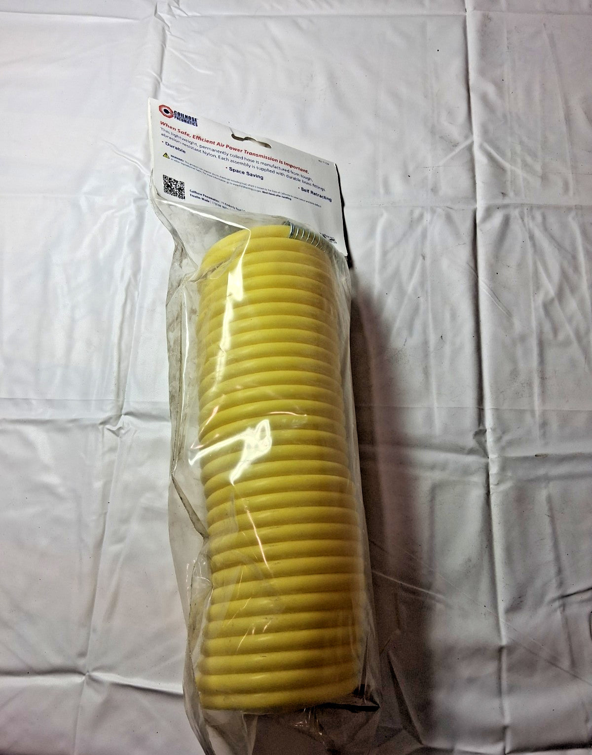 Coilhose Pneumatics Male SwivelCoiled & Self Storing Hose 25' Long N14-25B