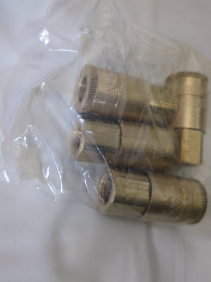 Parker 4pc Pneumatic Hose Coupling: 1/4-18" Thread Industrial InterchangeB23-787