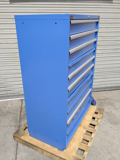 Lista Modular Storage Cabinet 10 Drawer 59 x 40 x 22 Steel Blue  SCRATCH N DENT