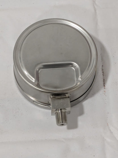 Pressure Gauge: 4" Dial, 300 psi, 1/4" Thread, NPT, Lower Mount WS-PE-GAGE-265