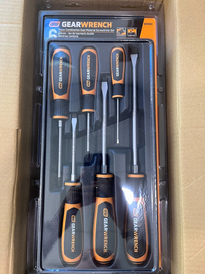 GEARWRENCH Screwdriver Set: 6 Pc, Phillips & Slotted 80050H
