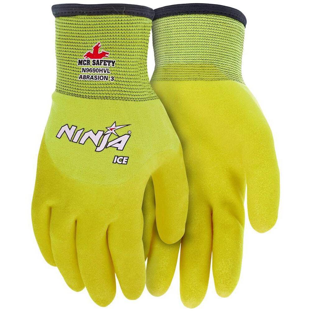 MCR SAFETY 6pk of Gloves Ninja Ice HPT-Coated Nylon General Purpose N9690HV