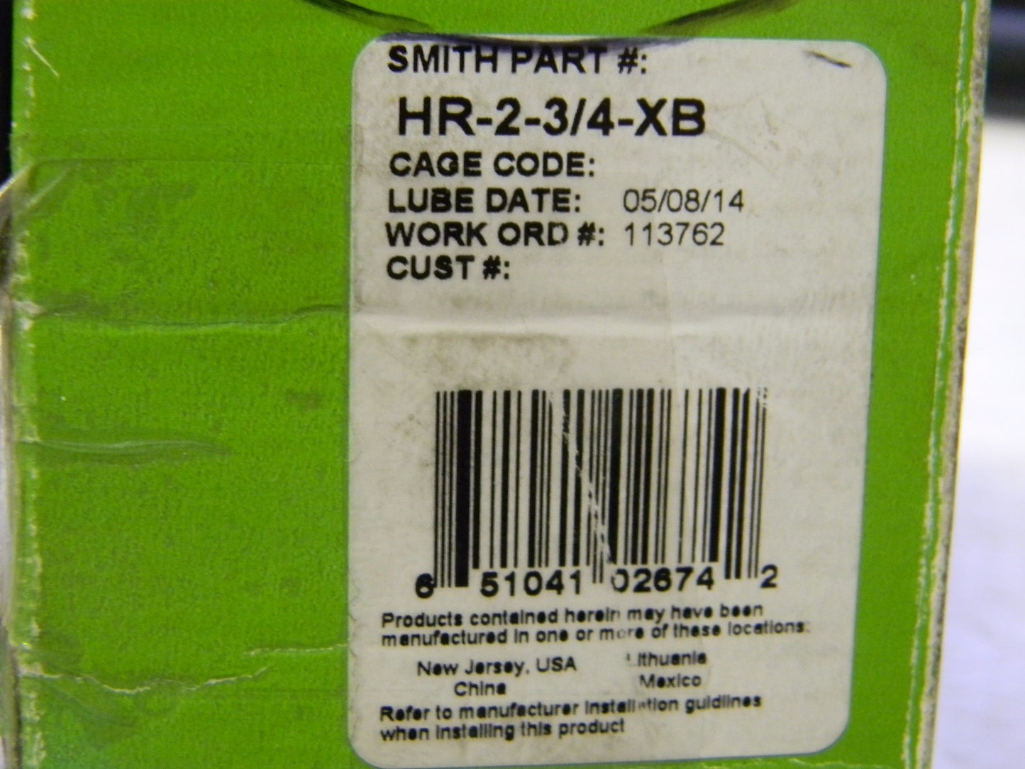 Accurate Bushing 2-3/4" x 1-1/2"  Sealed Heavy Stud Cam Follower HR-2-