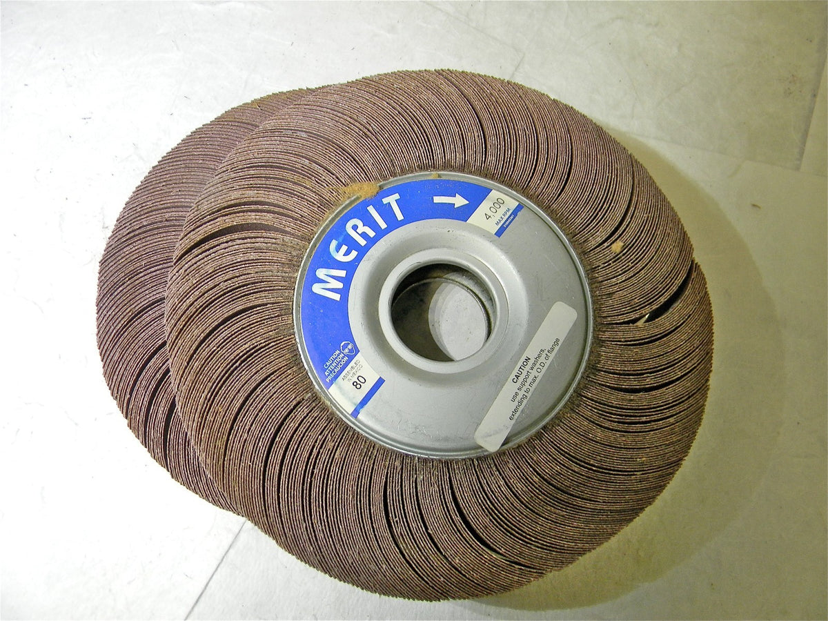 Merit Grind-O-Flex Flap Wheel10"x1.5"x1.75" 80 Grit 4000 RPM Qty-