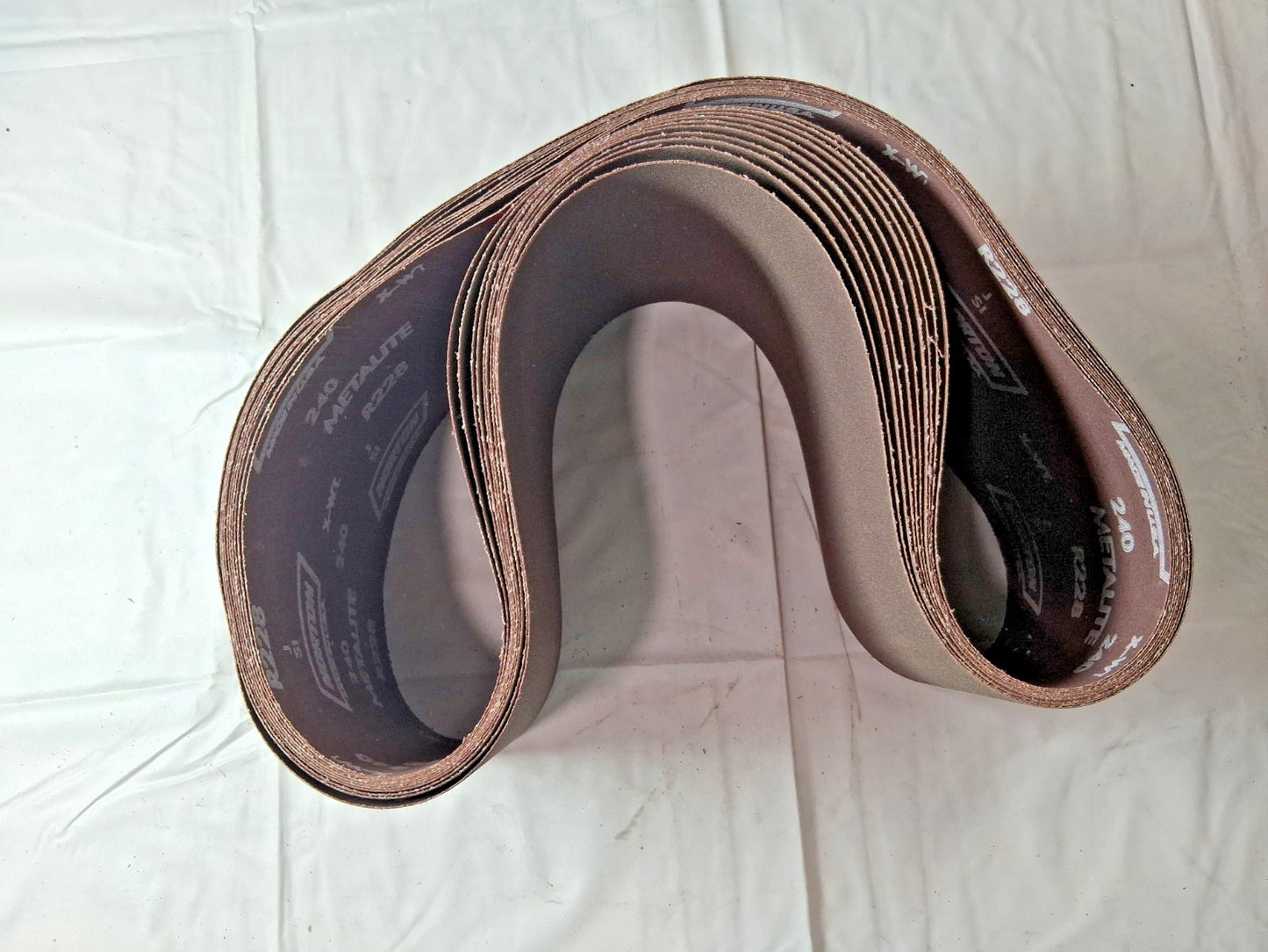 Norton Aluminum Oxide Abrasive Belts QTY10 6" Wide 48" OAL 240 Grit 78