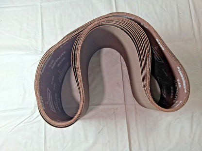 Norton Aluminum Oxide Abrasive Belts QTY10 6" Wide 48" OAL 240 Grit 78