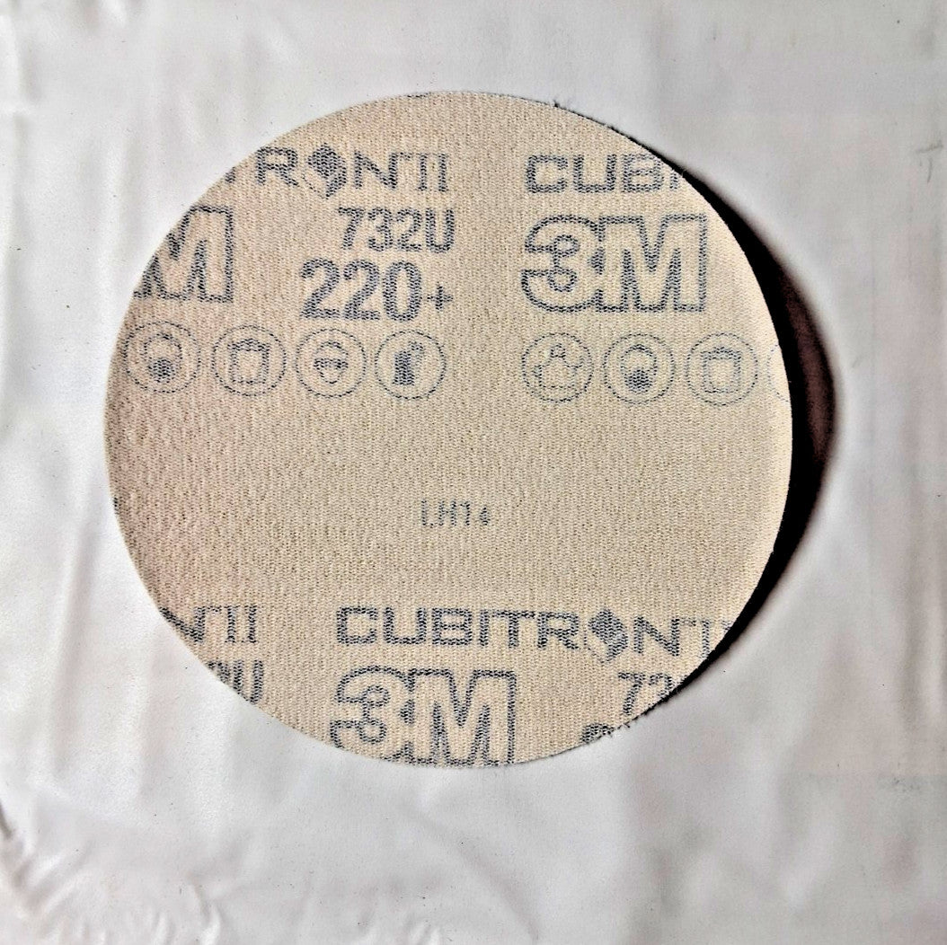 3M Ceramic Hook & Loop Discs 5" Dia 220 QTY50 64272