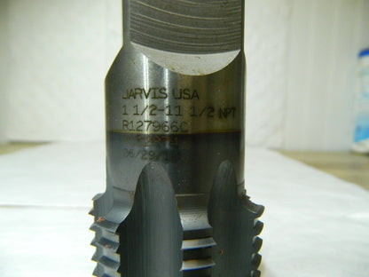 Jarvis Interrupted NPT 7F HSS TiCN 1-3/4" x 4-1/4" Thread Pipe Tap 004